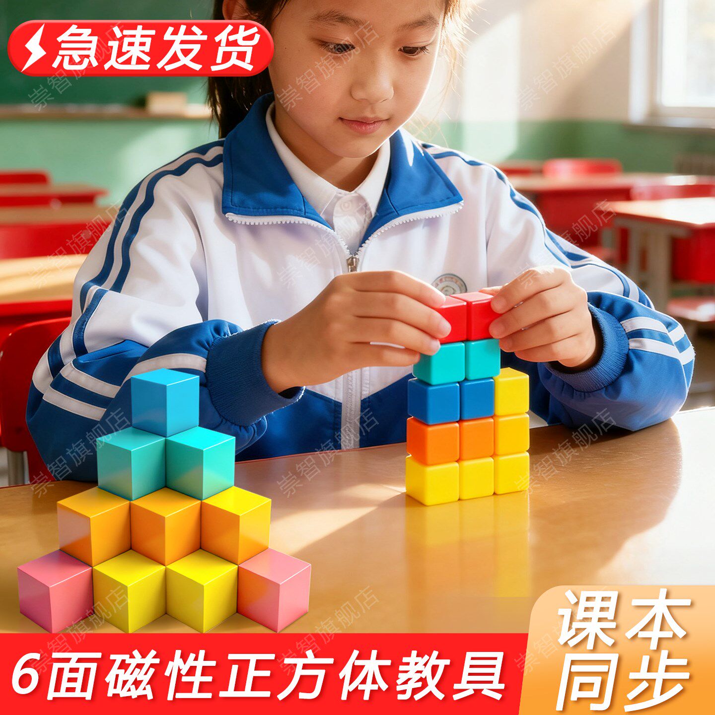 磁性正方体教具小学生一年级