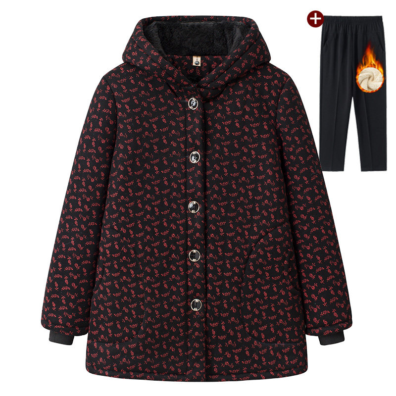 冬装奶奶加厚棉服老年人女装连帽棉衣妈妈装保暖衣服加绒棉袄外套,女装/女士精品,中老年女装,淘宝优惠券,粉丝福利购,淘宝优惠卷