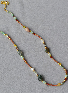 复古文艺多巴胺轻奢小众锁骨项链