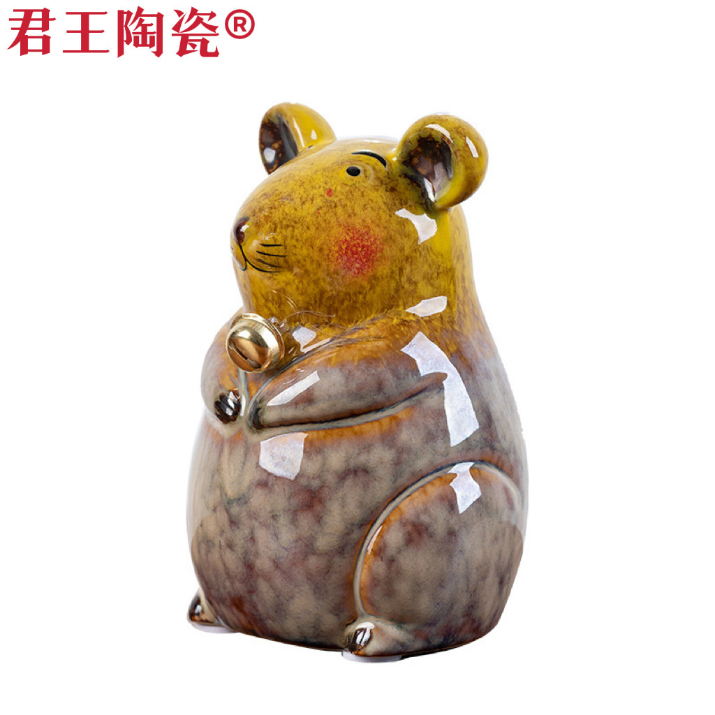 陶瓷珍藏版十二生肖存钱罐储蓄罐儿童硬币零钱罐可存可取伴手礼