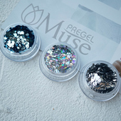 幻彩指甲贴片装 日本品牌LORRIE GEL美甲饰品美人鱼尾鳞片新款 饰品