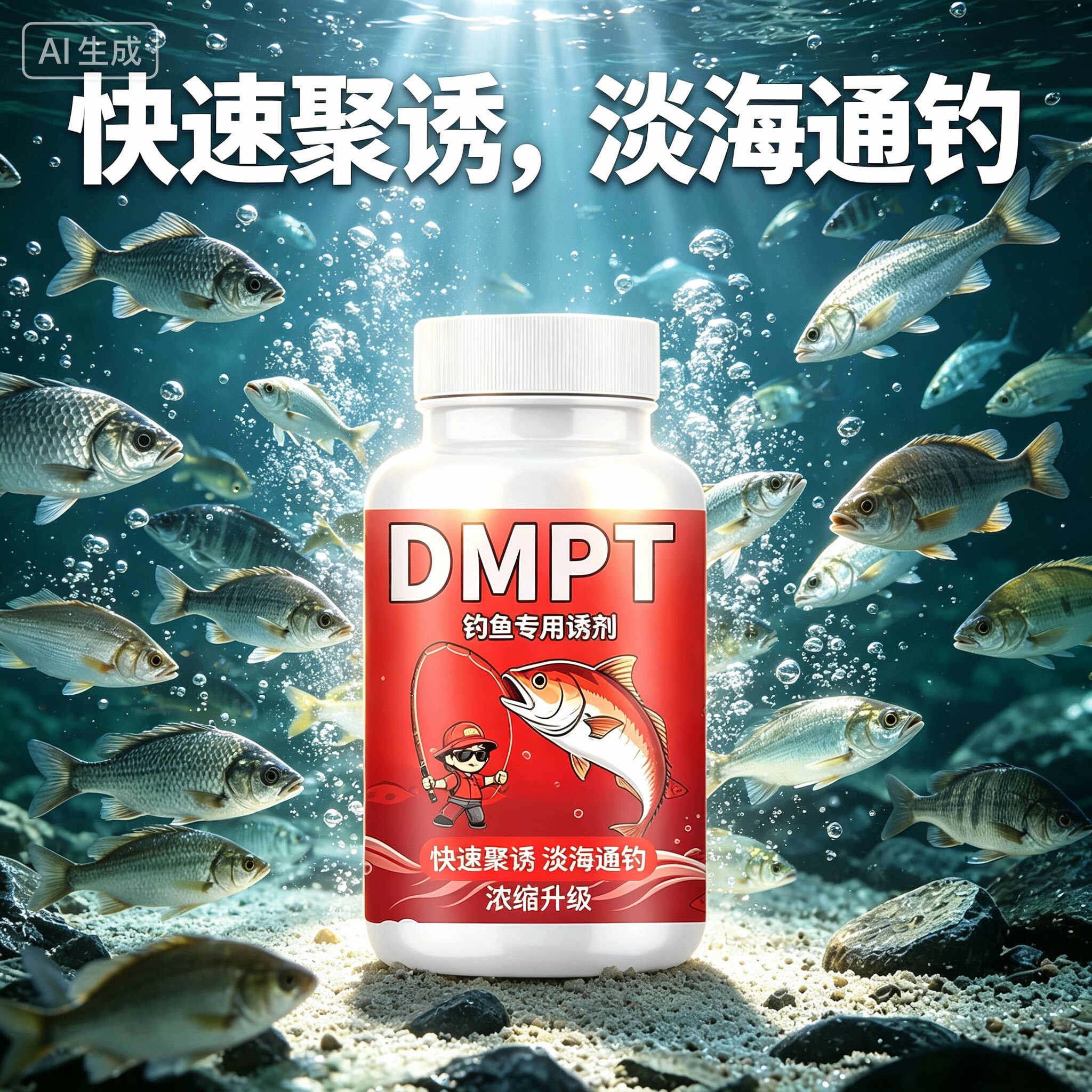 强效DMPT钓鱼小药粉甜菜碱素鲫鲤青草鳊鲢鳙诱食开口饵料窝料生物