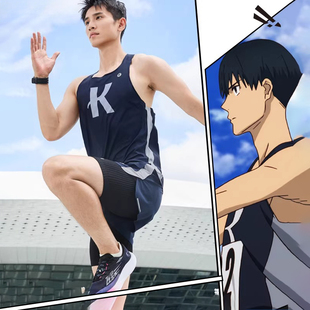 强风吹拂联名|乔丹运动背心男透气跑步服健身无袖T恤马拉松男背心