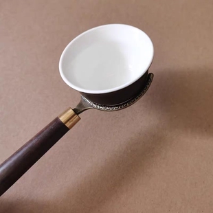 铸铁壶夹日本南部老铁壶叉黑檀木柄铜壶盖叉功夫茶具配件