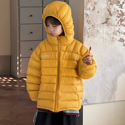 儿童轻薄款排骨白鸭绒羽绒服韩版