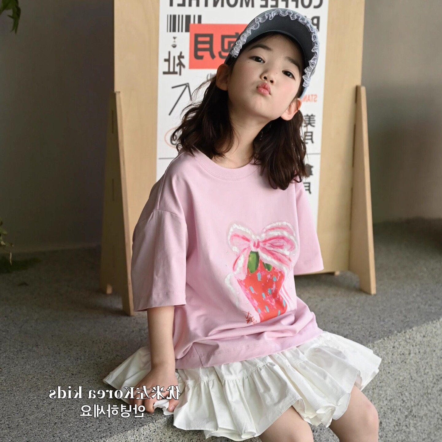 2026夏季韩版女童甜美短袖T恤