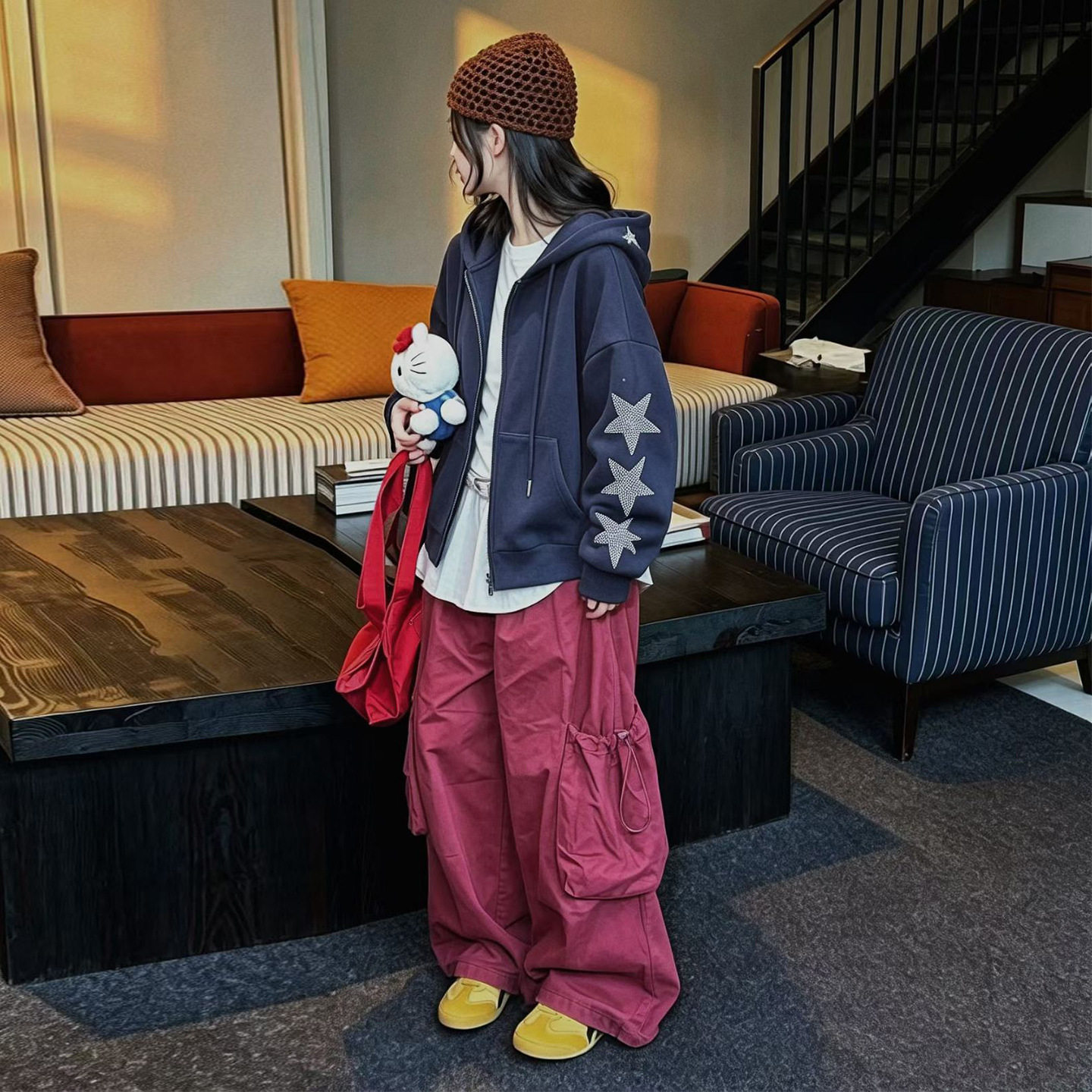 2026秋新款女童连帽卫衣外套