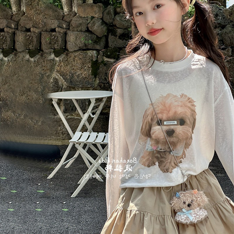 女童夏季薄款防晒长袖T恤