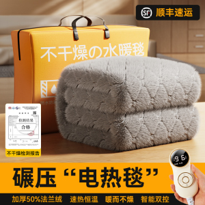 水暖电热毯2024新款单人双人双控正品官方旗舰店水循环电褥子宿舍