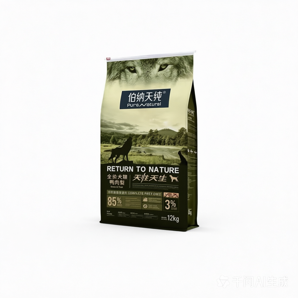 伯纳天纯鸭肉梨狗粮原始狩猎犬粮去泪痕小型犬大型犬12kg带防伪