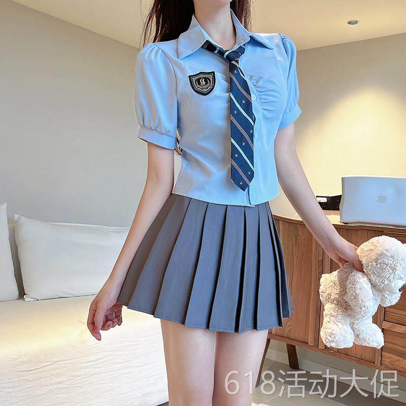 学院风气质职业套装女jk制服足疗spa养生会所按摩足浴技师工作服