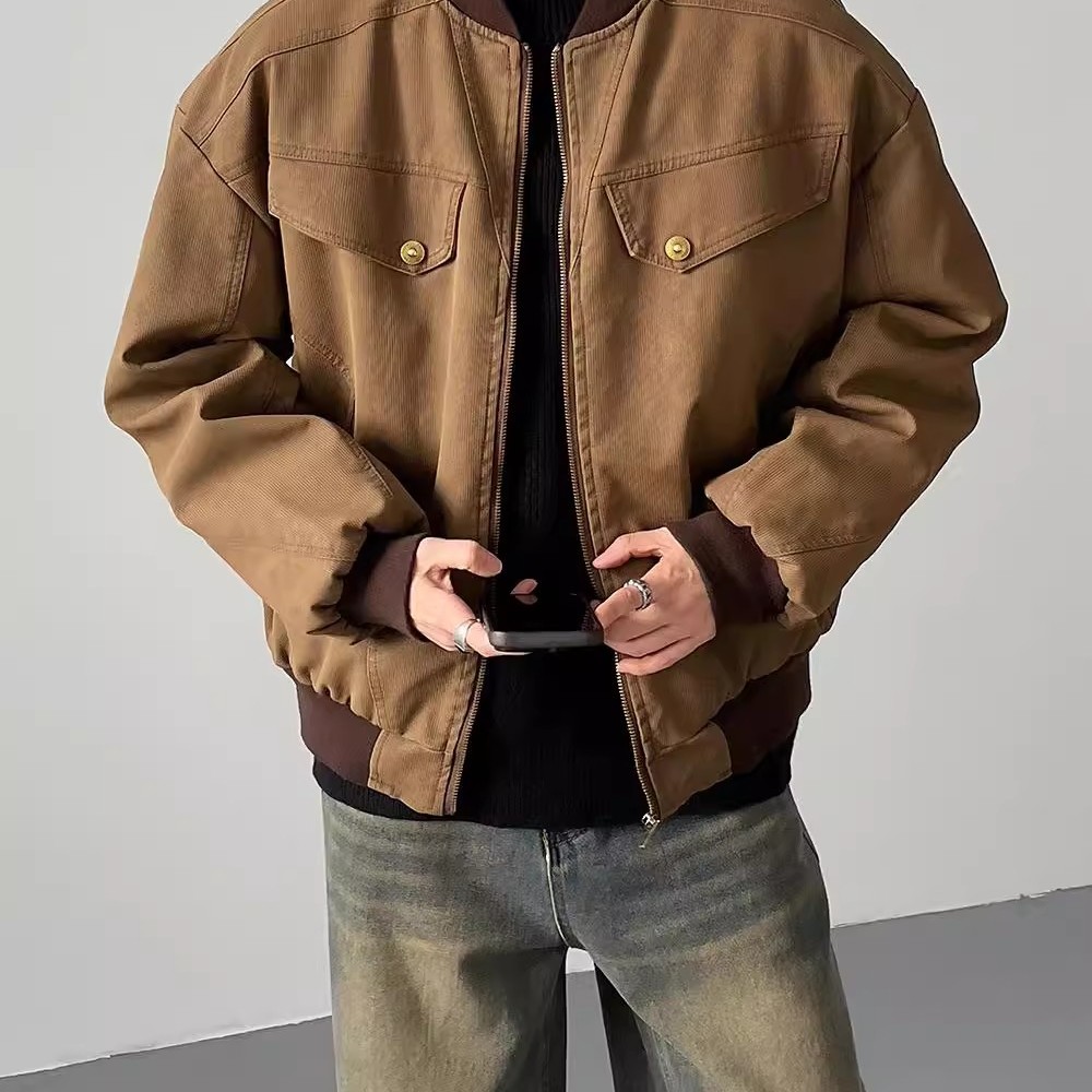 美式复古cleanfit工装夹克