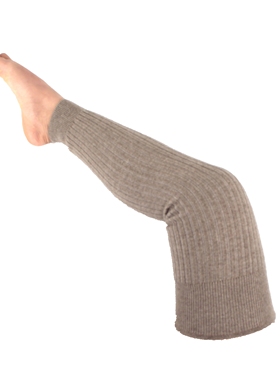 无染色100%山羊绒男女老寒腿长护腿保暖防掉长护膝