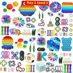 TOP 114 Fidget Toys Pack Anti Stress Toy Set Marble Relief