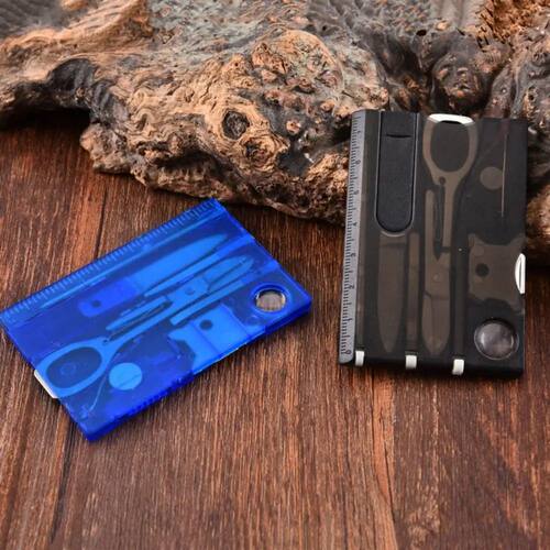 Ultra Thin Outdoor Multi Tool Pocket 12 in 1 Outdoor EDC Gad