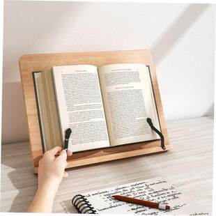 Reading stand Reading stand Computer stand Wooden bookshelf