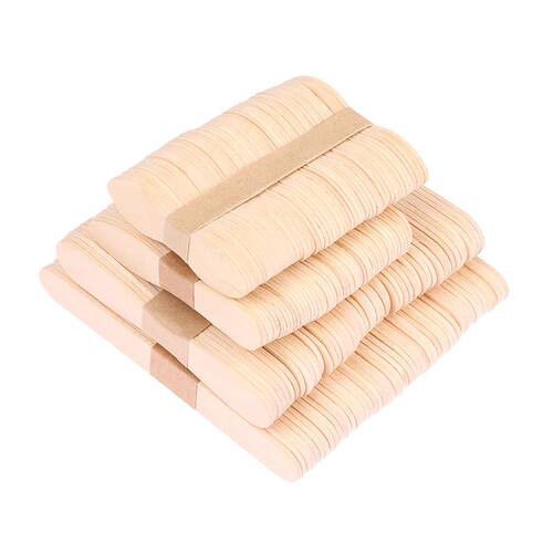 50Pcs Wax Waxing Disposable Sticks Wood Tongue Depressor Spa