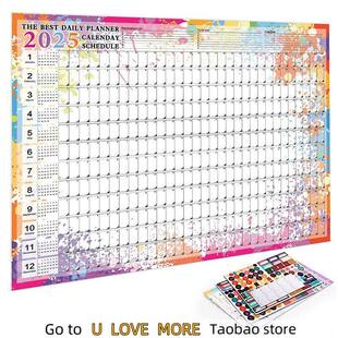 2025-26 Full-Year Calendar Desktop and Wall Calendar Planner