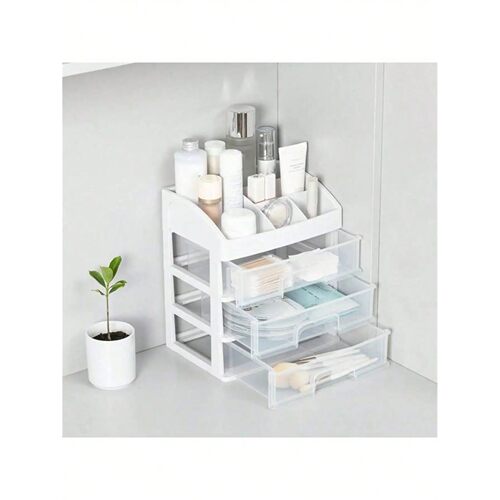 1PC multifunctional transparent plastic desktop storage box,