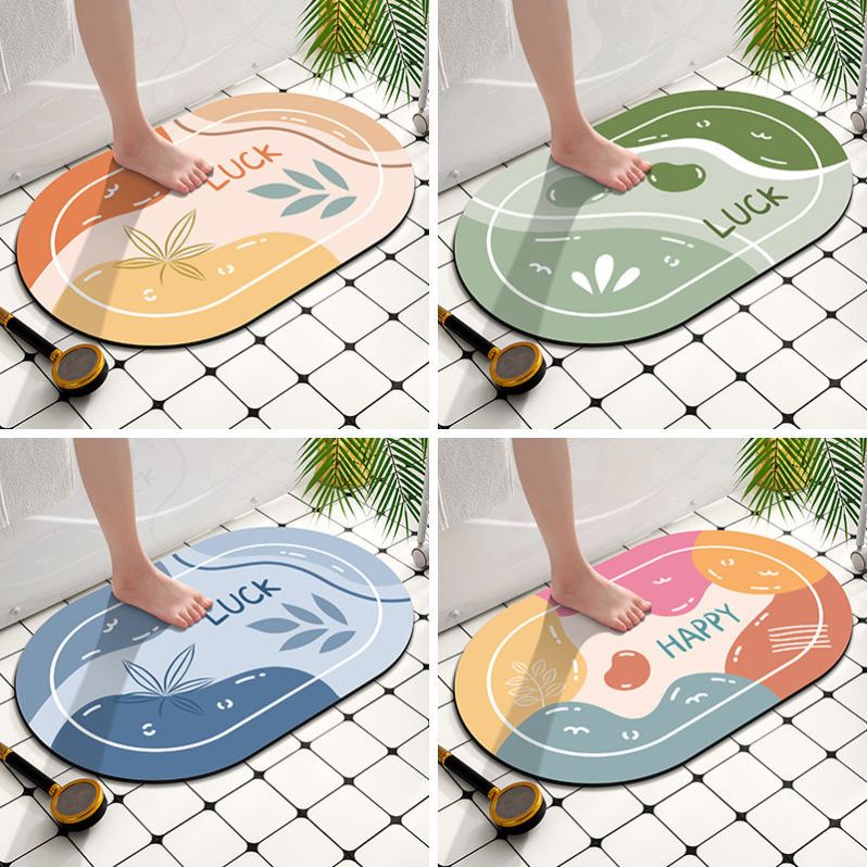 Hollow bathroom anti slip floor mat toilet carpet plastic