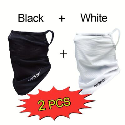 1/2pcs Ice Silk Mask Breathable Cycling Headwear Moister Wic