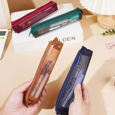 Convenient and Practical Mesh Pencil Storage for Exam Portab