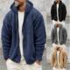 Casual warm Men coat fashion sweater Winter hooded jacket