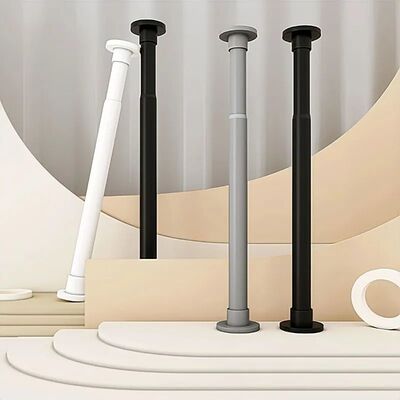 Adjustable Tension Curtain Rod - No?Drill Extendable Spring