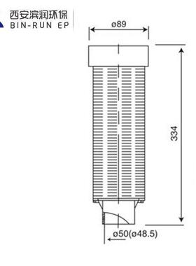 润新阀加长上布水 中心-管φ5 φ603 缝隙.610025mm 适用7501500m