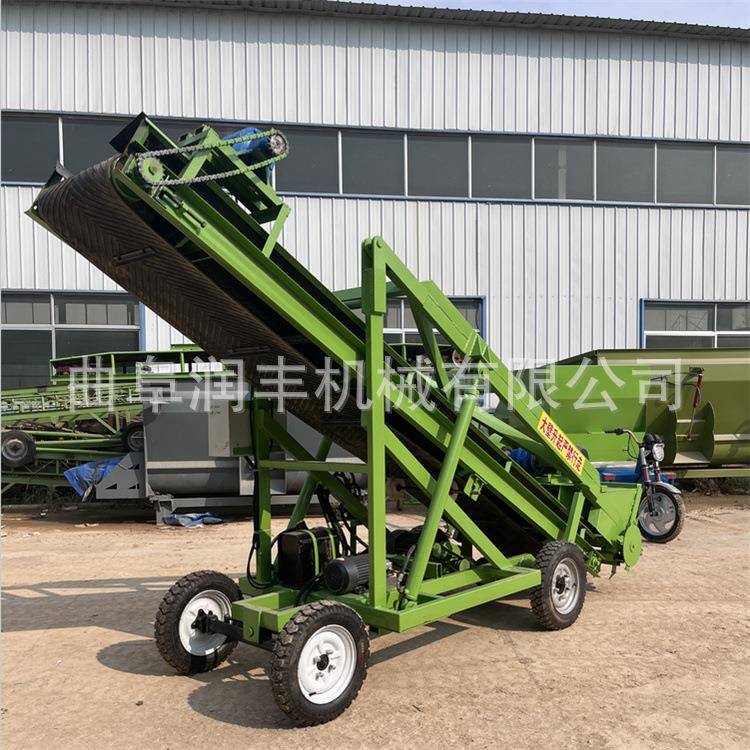 饲料发酵坑电动取草机二次碎草青储扒料机自走式牛场铲料车