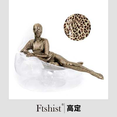 Ftshist高定 情趣金属光泽豹纹 肌底衣全包紧身衣zentai 量身定制