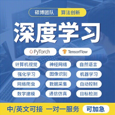 TensorFlow图像识别代编深度学习python代做神经网络代码程序跑通