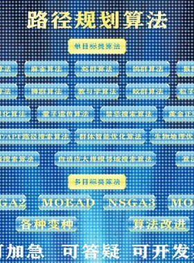 matlab路径规划算法遗传算法蚁群粒子群狼群算法无人机python代编