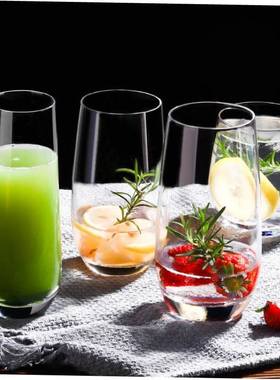 Transparent drinking glass heat-resistant water cup tea cup