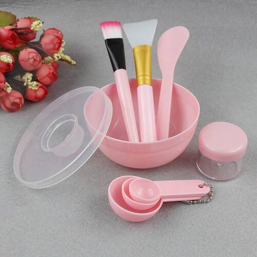 Facial Brush Mask Bowl Spoon Set Mask Brush Bar DIY Beauty T