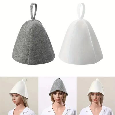 Thicken Wool Felt Shower Cap Hair Turban Quickly Towel Dryin