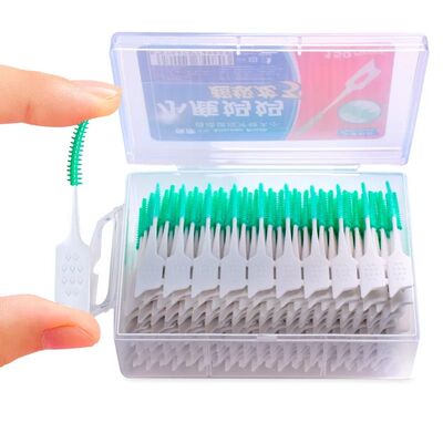 150 pcs/box Silicone Interdental Brushes Super Soft Dental C