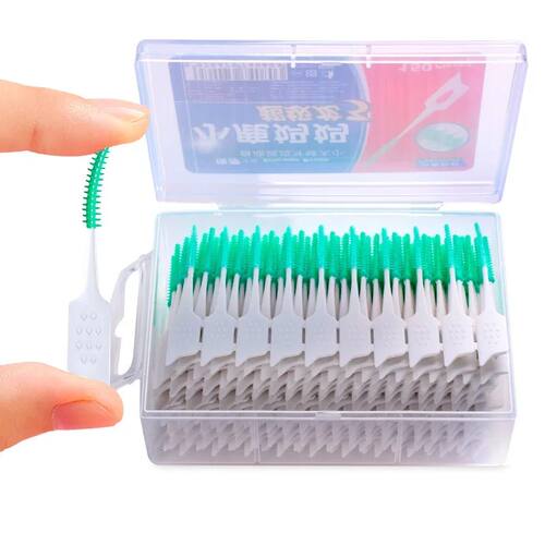 150 pcs/box Silicone Interdental Brushes Super Soft Dental C