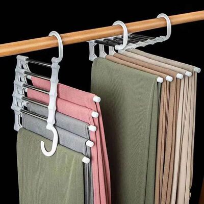 Stainless Steel Multi-layer Folding Pant Rack Pants Hanger C