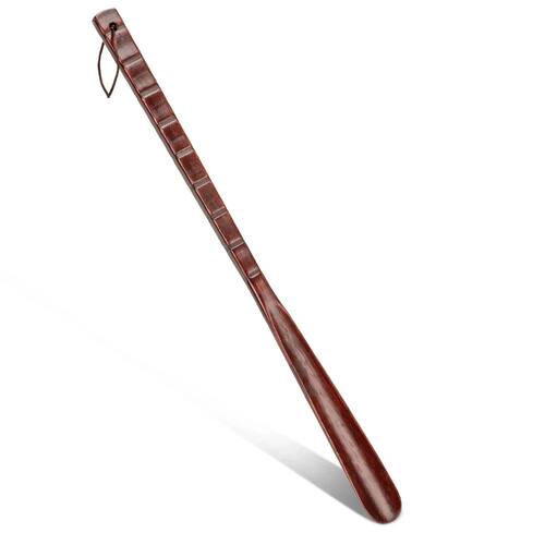 54CM Long Handle Design Shoe Horn Durable Wooden Shoe Horn f