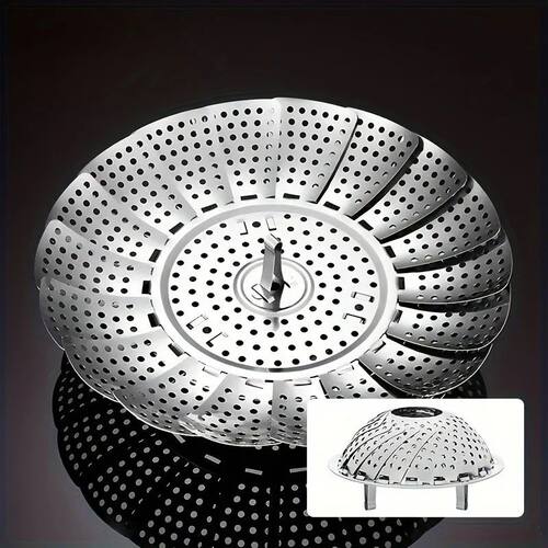 Stainless Steel Steamer Basket - Expandable 6-10.5