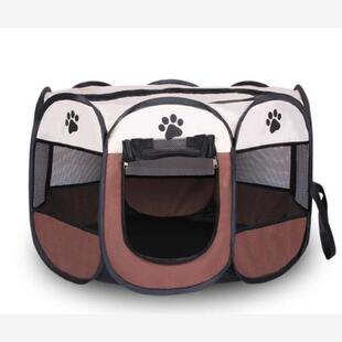 Portable Folding Pet Tent Dog House Octagonal Cage Cat Tent
