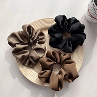 5 Units Satin Hairband - Assorted Color Non-Slip Hair Tie, E