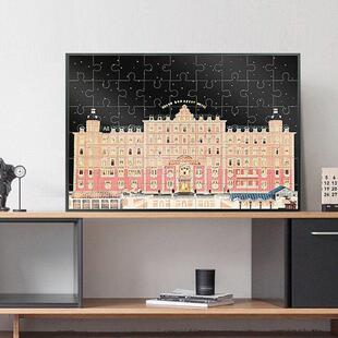 布达佩斯大饭店拼图框框1000件75X50拼图相框墙挂铝合金相框