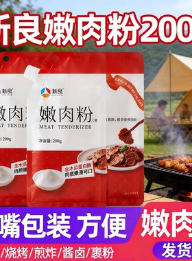 新良嫩肉粉200g食用松肉粉厨房烹饪调料家用腌牛肉鸡肉烧烤调味料