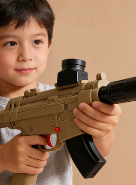 MP5电动连发玩具枪男孩子AK47冲锋枪儿童水晶生日礼物M416软弹枪