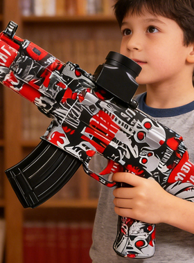 儿童玩具枪水晶MP5软弹枪AK47电动连发枪M416冲锋枪M4男孩子礼物