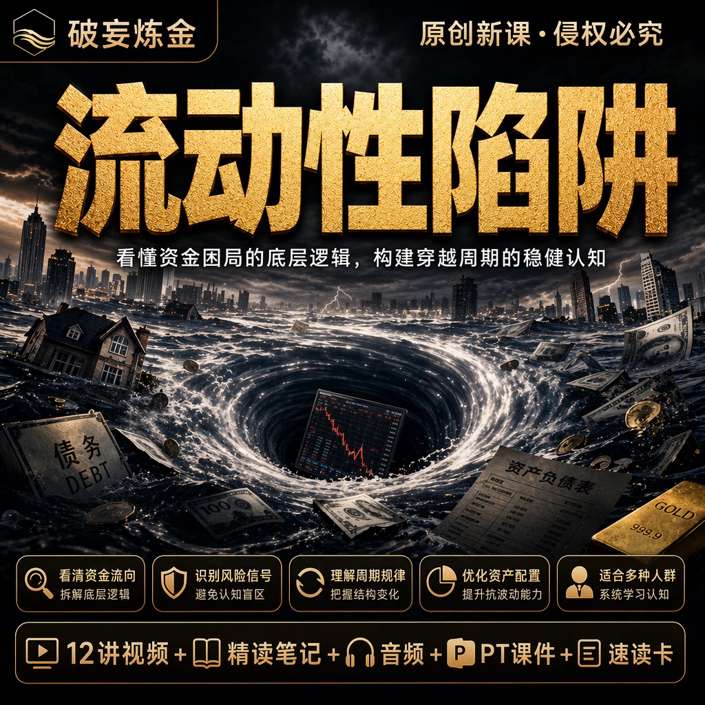 流动性机制课程经济常识市场周期资金流动视频笔记资料