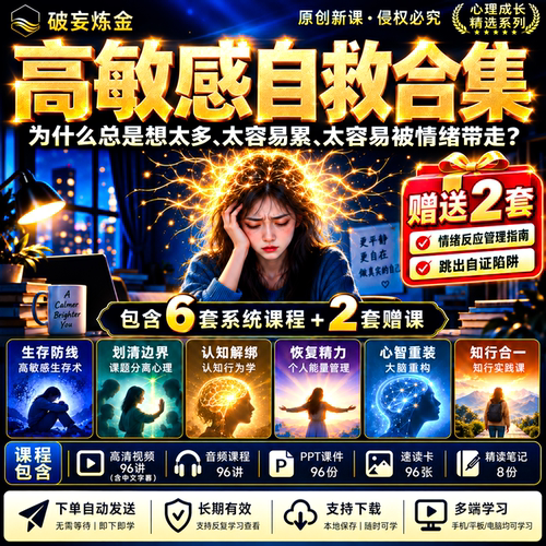 高敏感心理学情绪精力管理视频