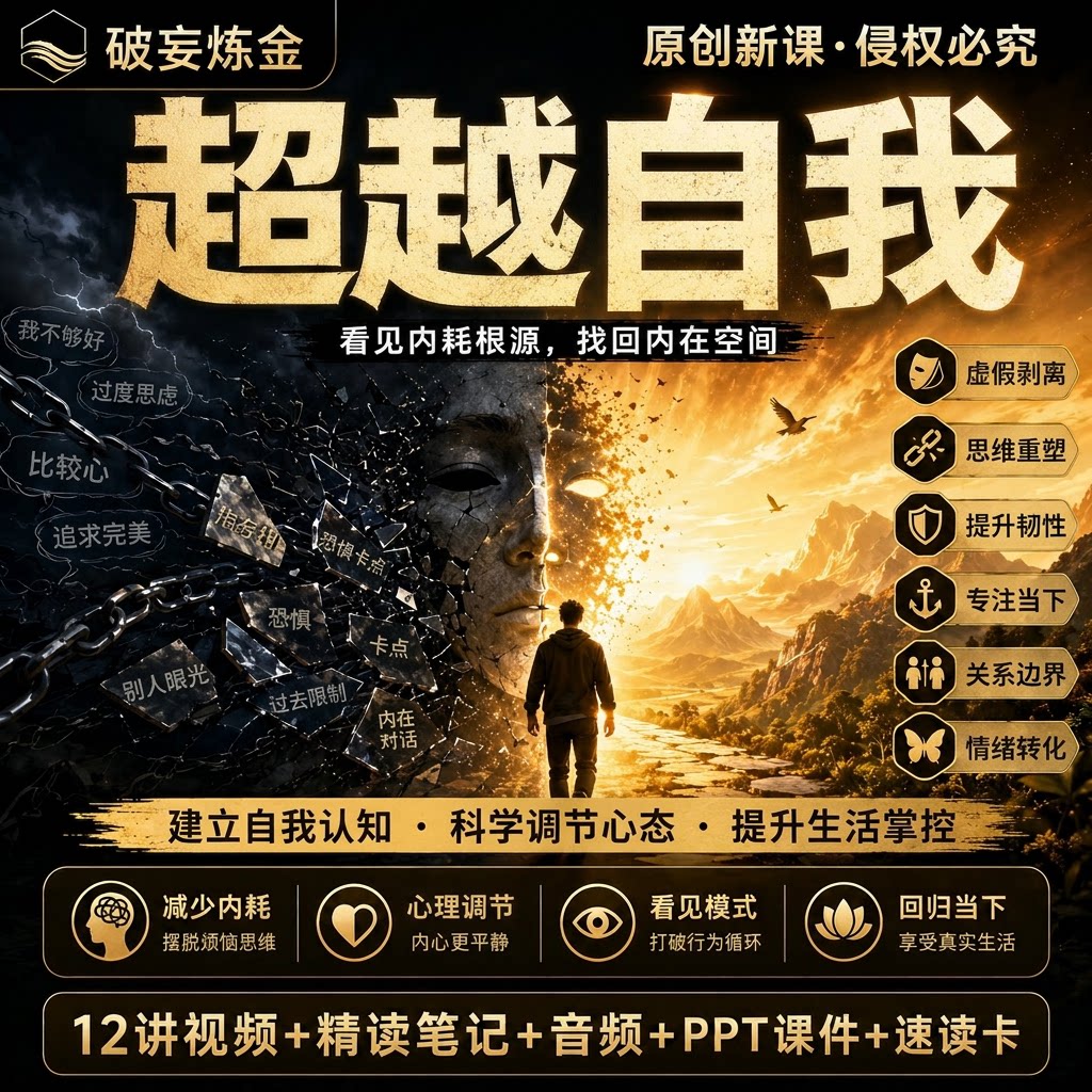 超越自我心理学课程自我探索自我成长认知提升视频笔记资料